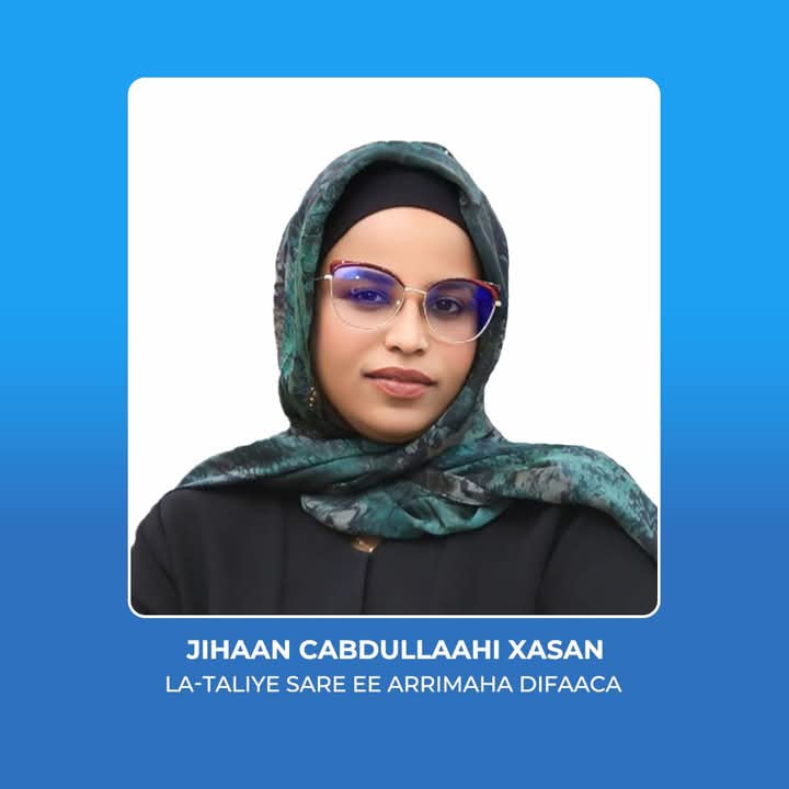 President Hassan Sheikh Mohamud Appoints Jihaan Abdullahi Hassan as Senior Adviser on Defence