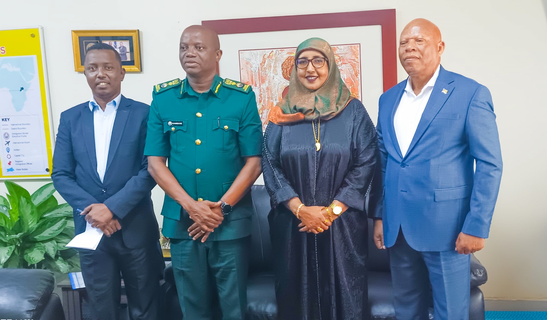 Somali Ambassador to Uganda Meets Immigration Chief to Address Concerns of Somali Community