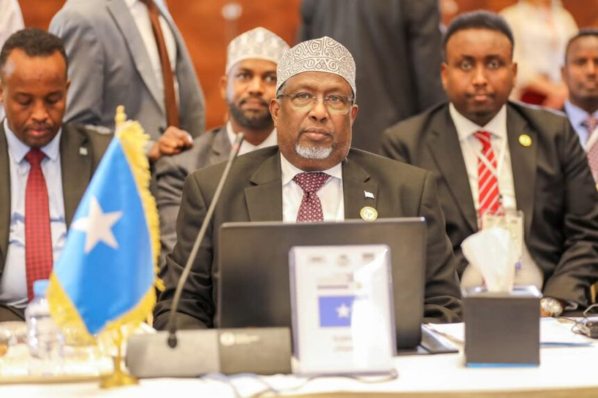 Speaker Madoobe Addresses Arab Parliament Conference in Algiers, Focuses on Palestine and Sudan