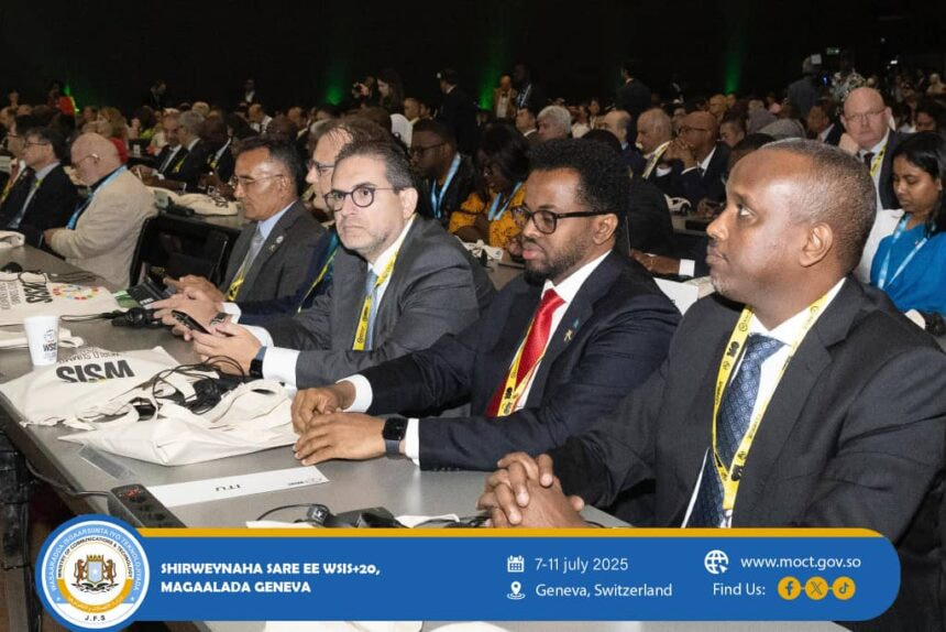 Communications Minister Attends a High-Level Summit in Geneva, Highlights Somalia’s Digital Development Agenda