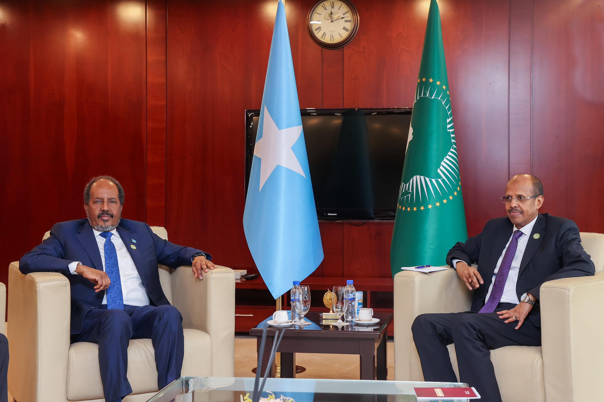 President Hassan Sheikh meets AU Commission Chairperson
