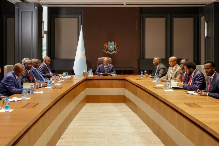 President Hassan Sheikh Receives Delegation from Sudan’s Intelligence Service