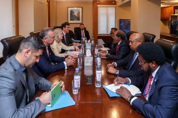 President Hassan meets Head of Political Affairs at the U.S. State Department