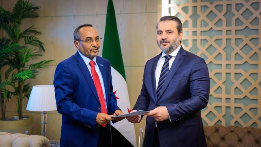 Somali Ambassador-Designate to Syria Presents Copy of Credentials