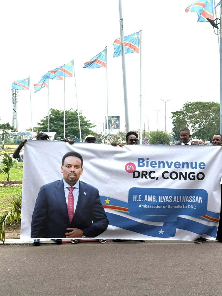 Somali Ambassador to Tanzania and EAC Arrives in Kinshasa for Working Visit