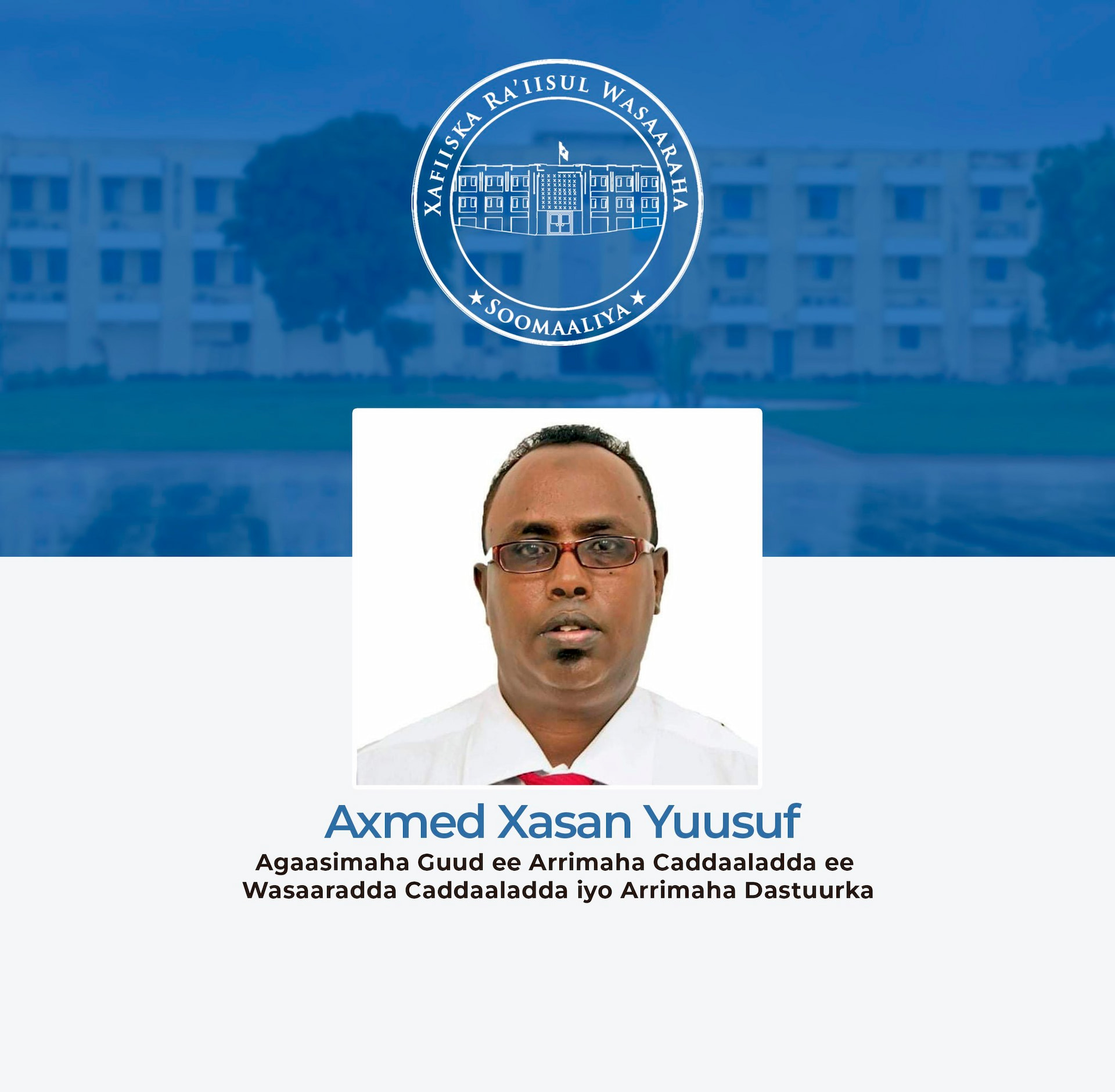 Prime Minister Hamza Appoints New General Director of Justice