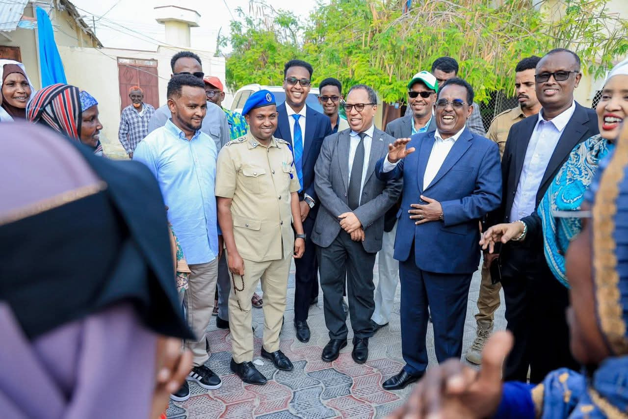 Senior Cabinet Delegation Inspects Voter Card Distribution in Abdiaziz District, Rallying Support for Universal Suffrage