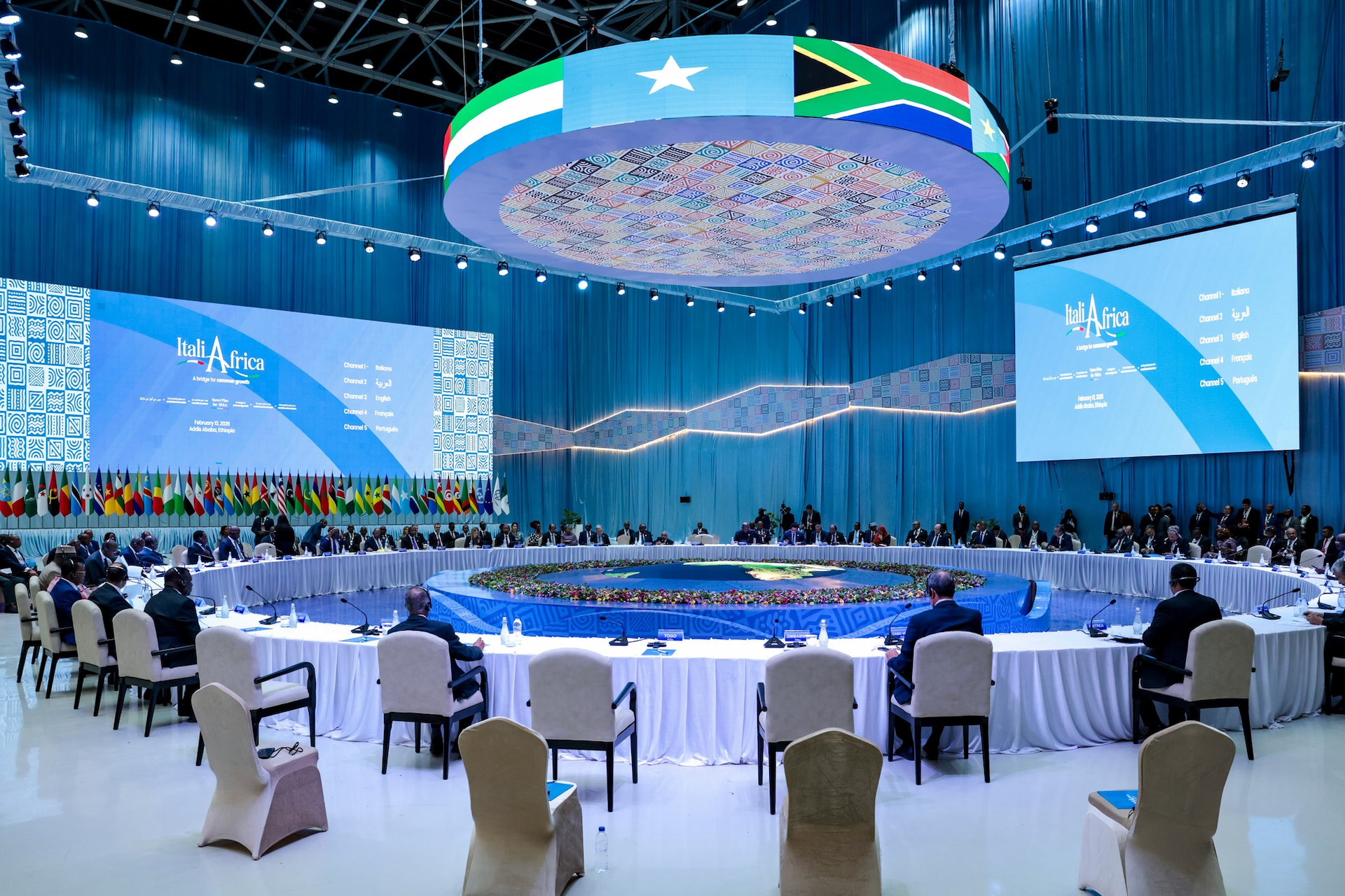 President Hassan Sheikh Mohamud Attends 2nd Italy-Africa Summit in Addis Ababa to Boost Strategic Economic Ties