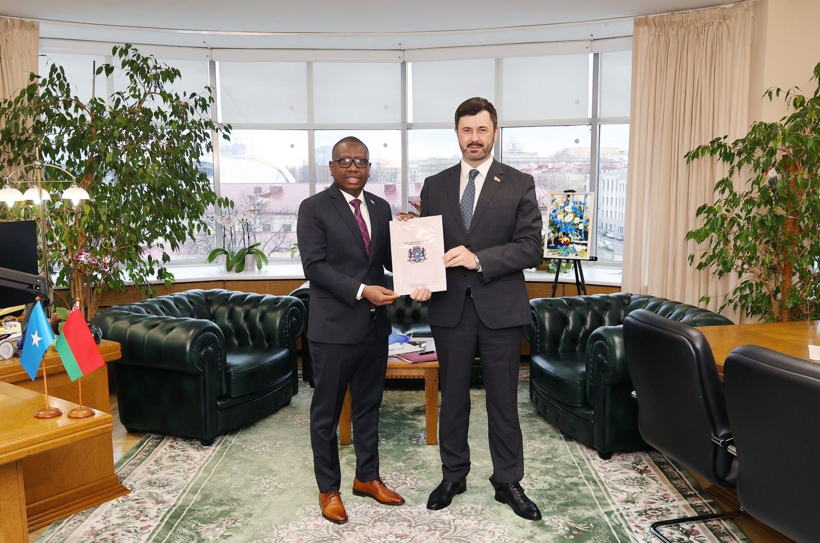 Somali Ambassador to Russia Presents Credentials to Belarus
