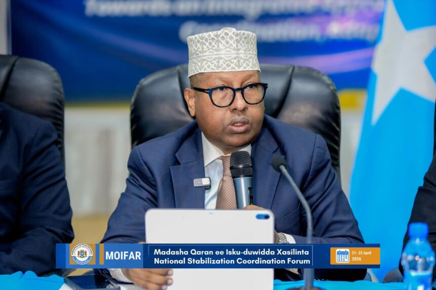 Defense Minister Fiqi Details Major Security Advancements and Territorial Stabilization at National Coordination Forum