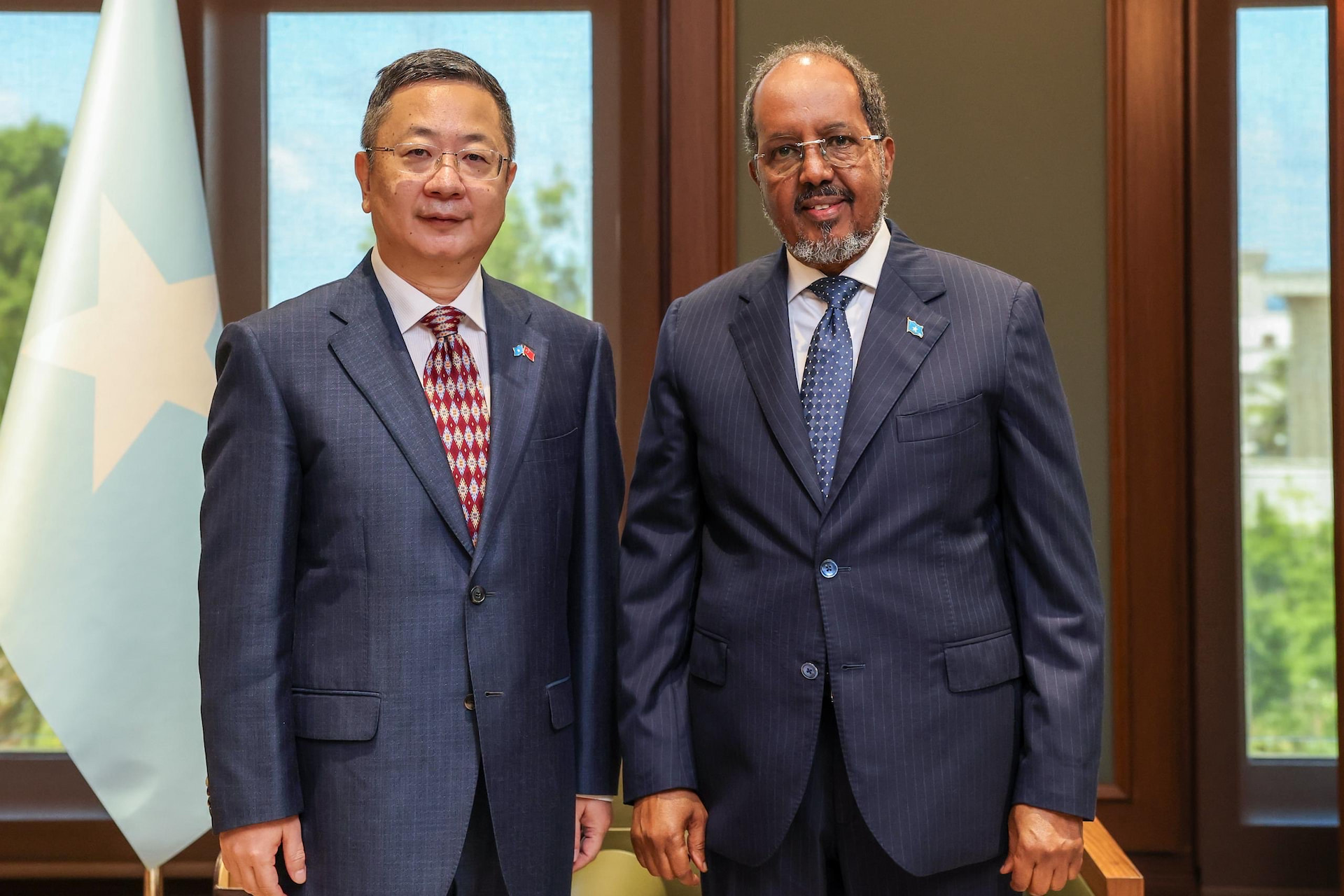 President Hassan Sheikh receives Chinese Ambassador to Somalia