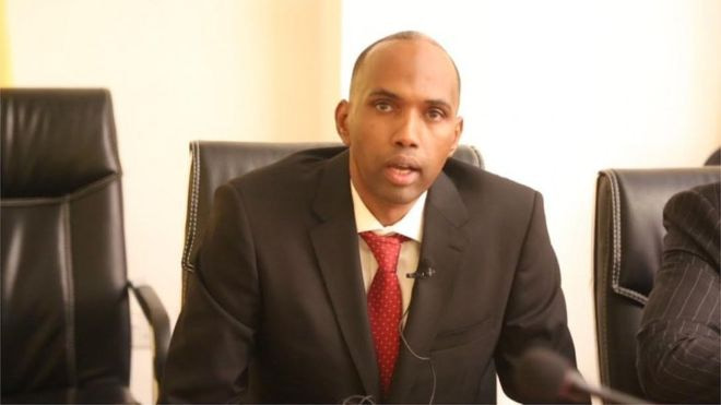 R/wasaare Kheyre oo xarigga ka jaray Garoonka diyaaradaha ee Baraawe