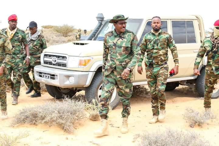 Madaxweynaha Galmudug mudane Ahmed Abdi Kaarie oo kormeeray goobihii laga xoreeyay Kooxaha Argagaxisada
