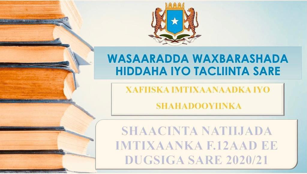 Wasaaradda Waxbarashada XFS oo shaacisay natiijada Imtixaanka dugsiyada sare