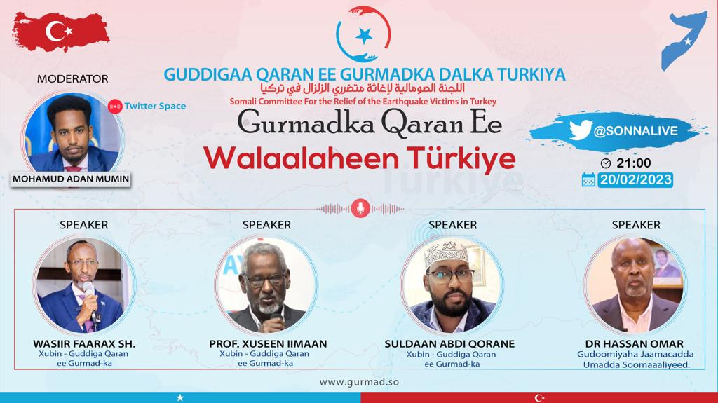 Doorka Warbaahinta Qaranka ee gurmadka dalka aan walaalaha nahay ee Turkiye