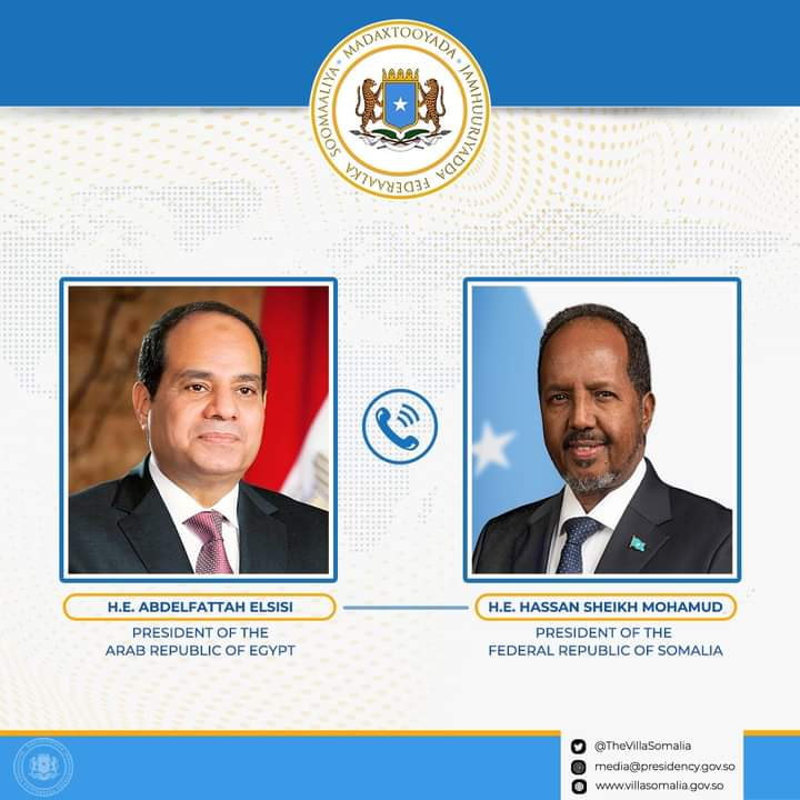Madaxweynaha JFS oo casuumaad rasmi ah ka helay dhiggiisa Masar