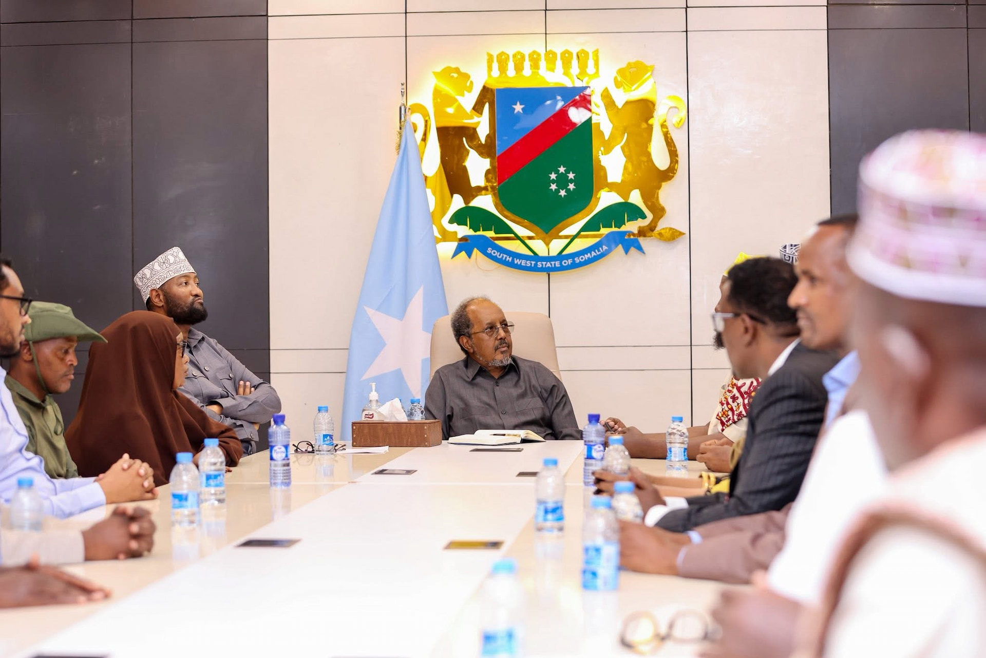 Madaxweyne Xasan Sheekh oo kulan la qaatay Hoggaanka Guud ee Dhaqanka Koonfur Galbeed