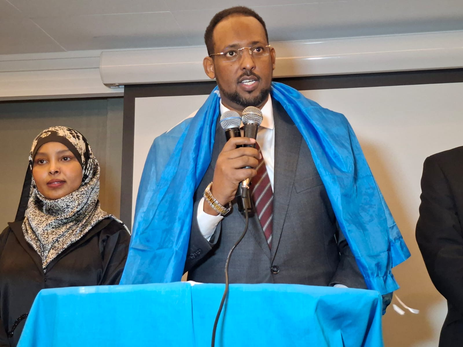 Madaxweyne ku-xigeenka Galmudug oo lagu soo dhoweeyay London