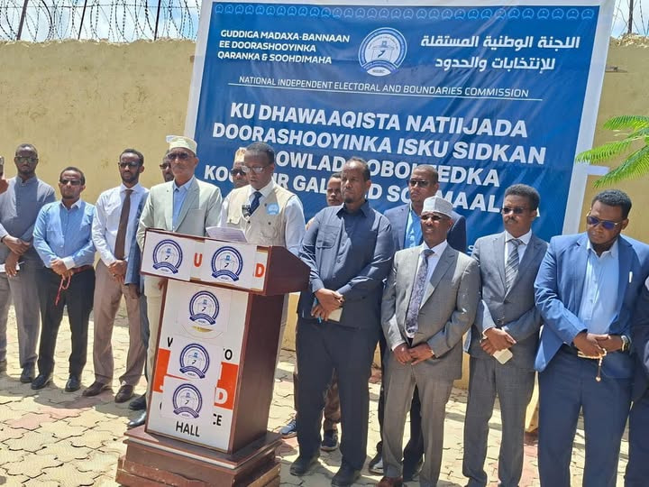 Guddiga doorashooyinka Qaranka oo ku dhawaqay natiijada doorashadii ka dhacday Koofur Galbeed