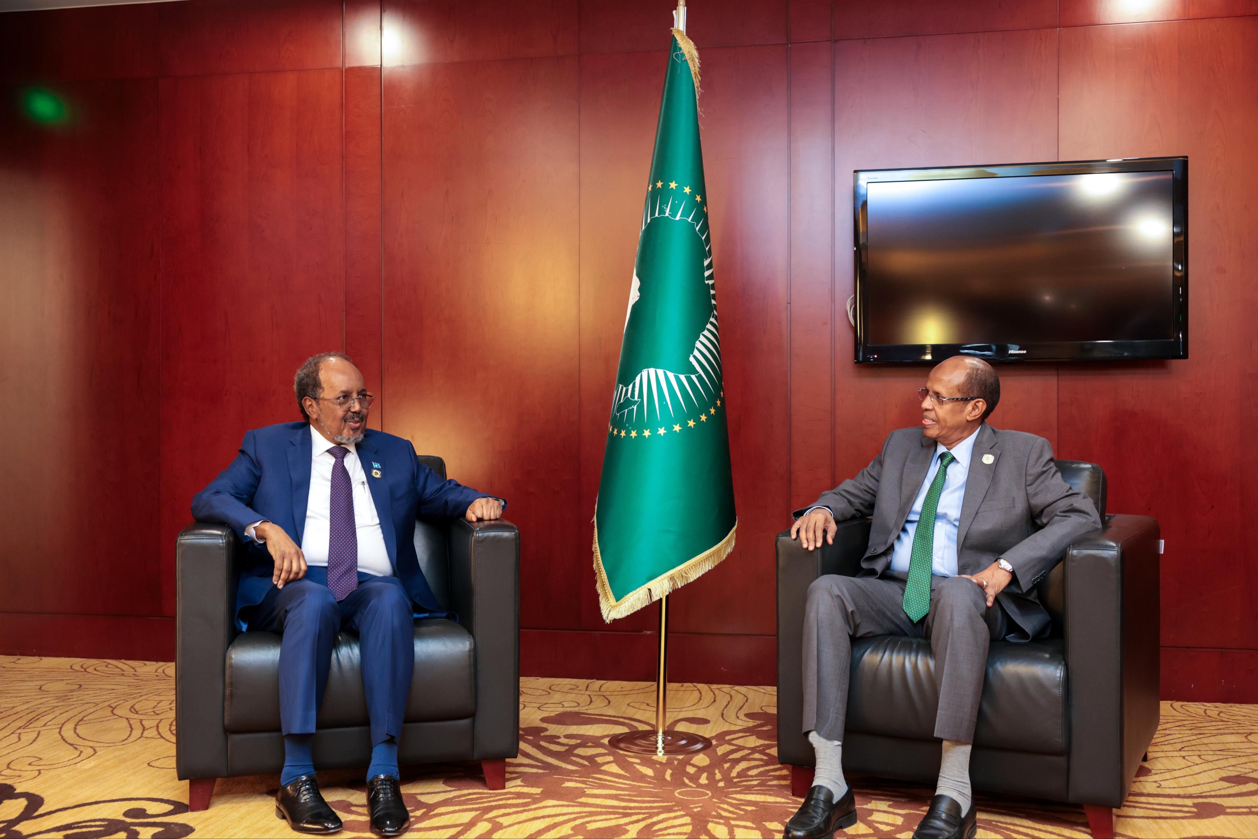President Hassan meets African Union Fee Chairperson – Somali Nationwide Information Company