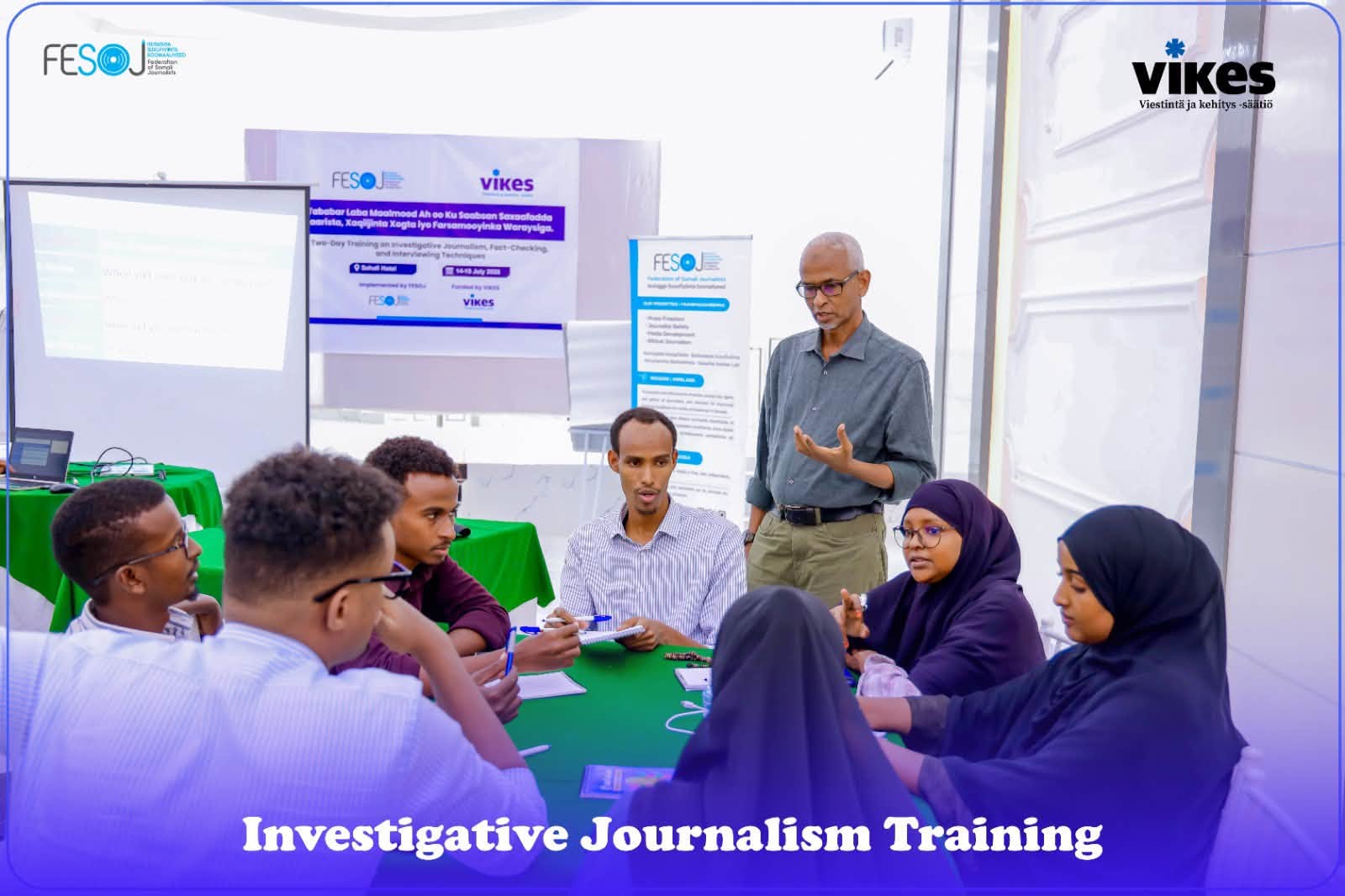 اتحاد الصحفيين الصوماليين يختتم تدريبًا حول الصحافة الاستقصائية والتحقق من المعلومات