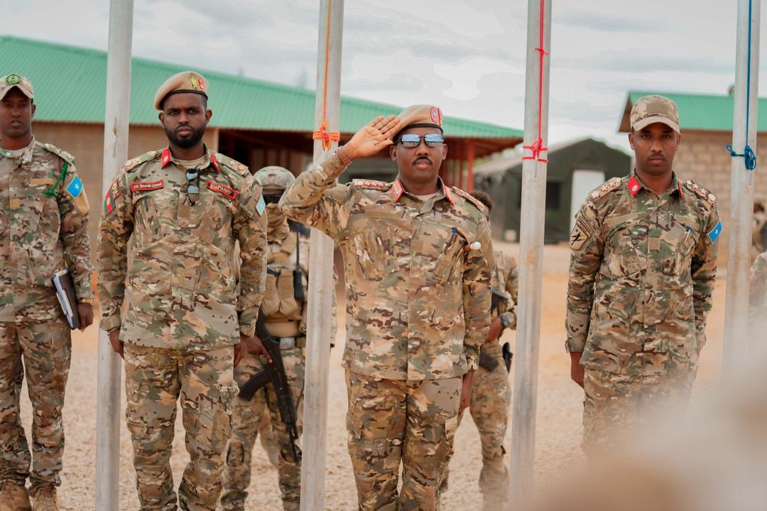 Commander of the Somali National Army Visits Balidoogle Military Base