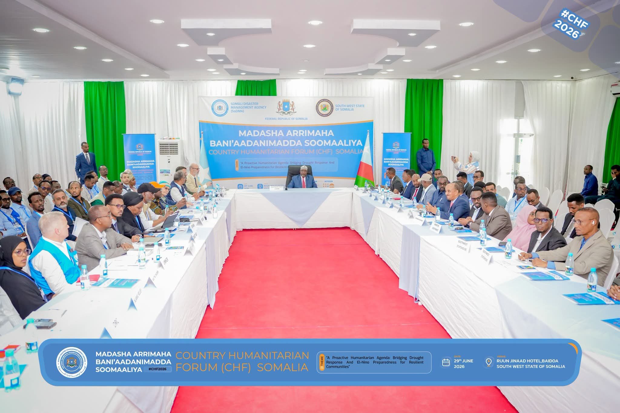 South West State Leader Inaugurates Country Humanitarian Forum in Baidoa