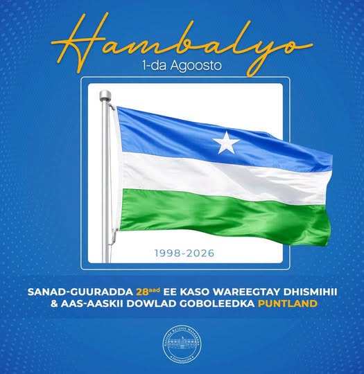 Prime Minister congratulates Puntland on twenty eight years since its founding