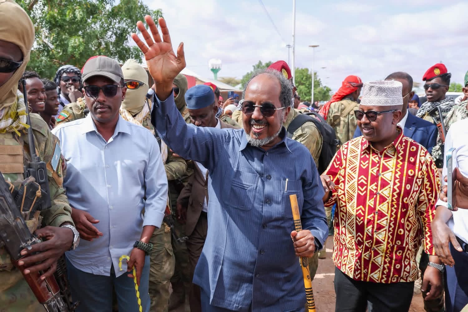 President Hassan Sheikh Receives Warm Welcome in Galinsoor During Galmudug Tour