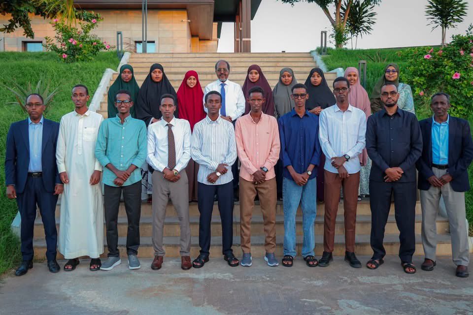 President Hassan Sheikh Commends Top 10 National Exam Students, Pledges Free Higher Education Opportunities