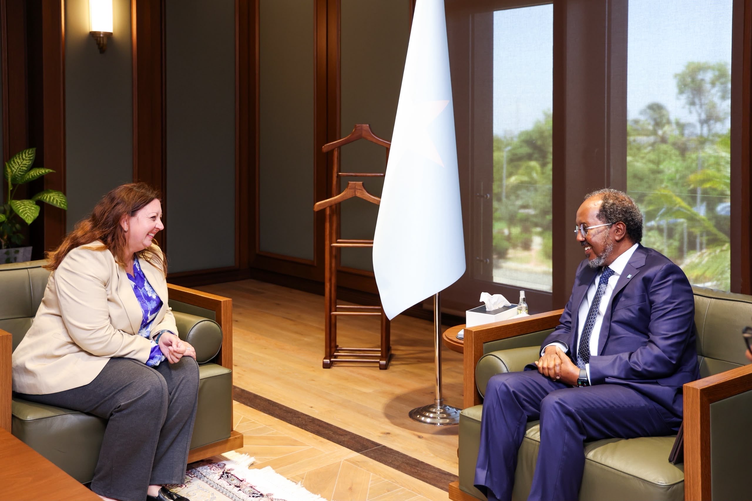 President Hassan Sheikh Meets UK Minister of State for International Development and Africa