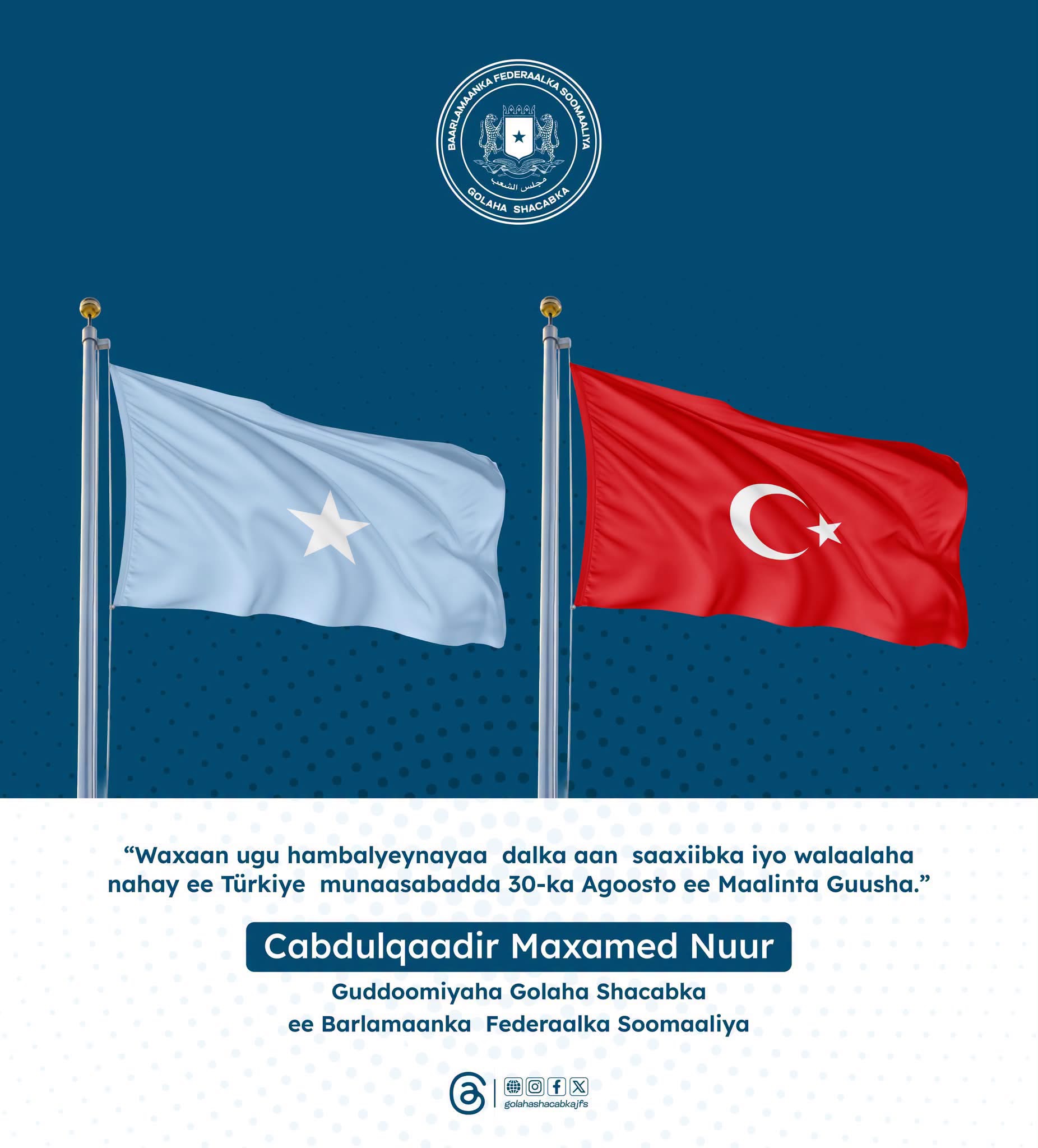 Parliament Speaker Congratulates Türkiye on 104th Victory Day