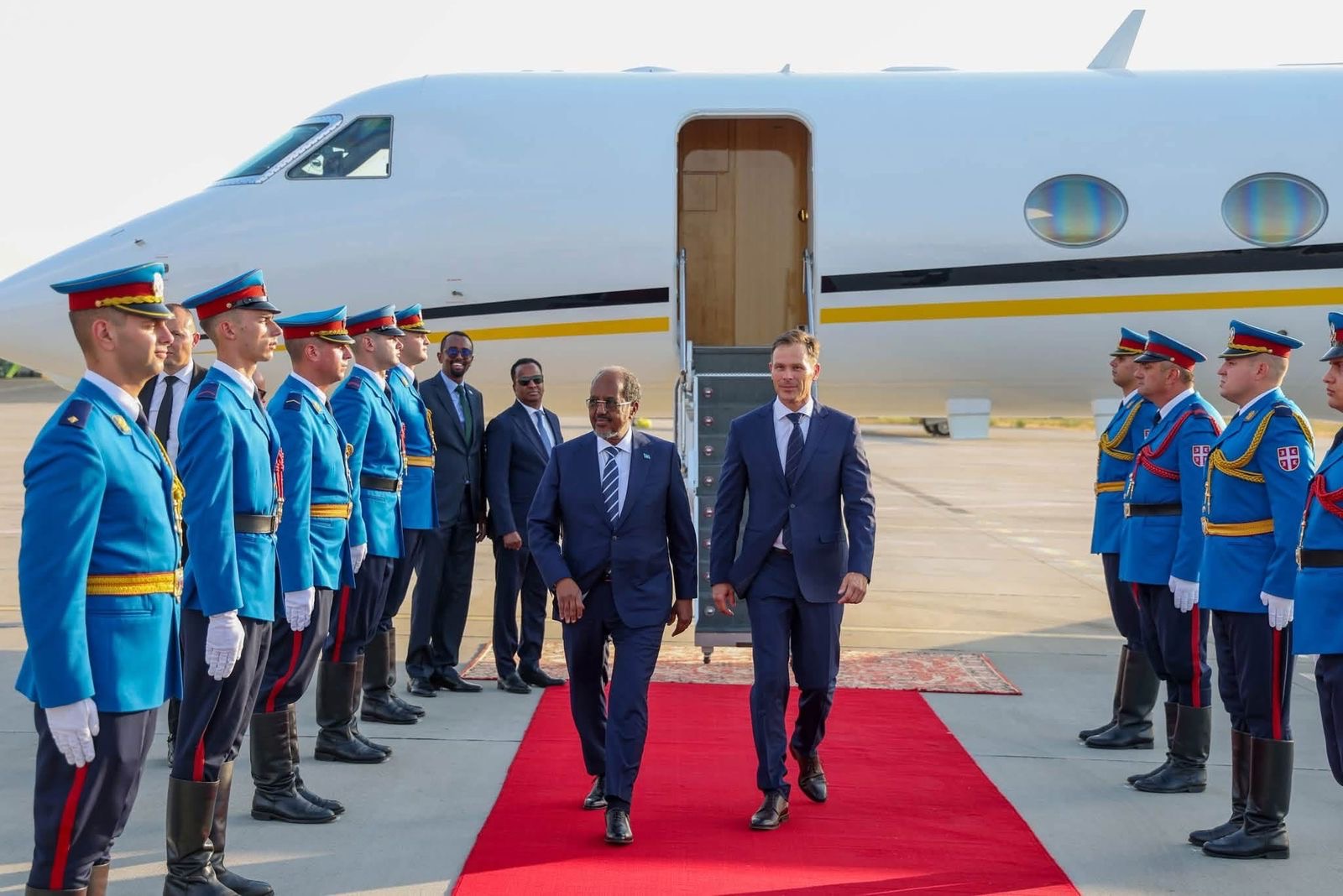 President Hassan Sheikh Arrives in Belgrade for Non-Aligned Movement High-Level Meeting