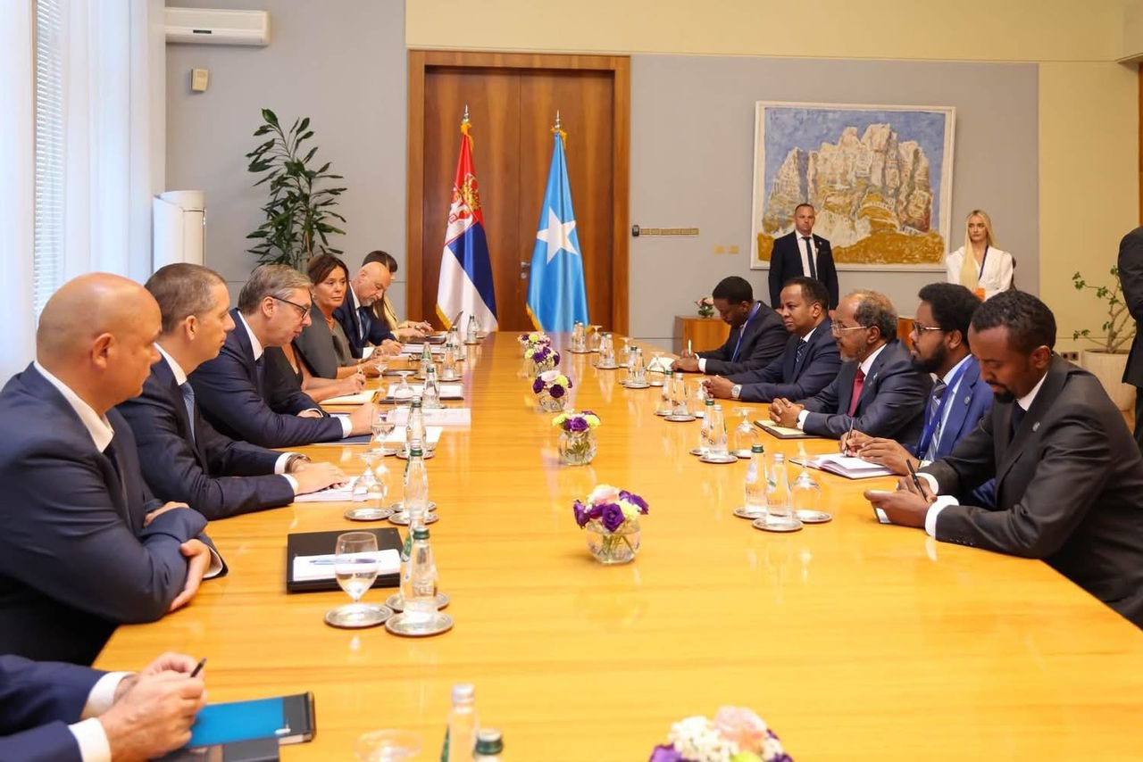 President Hassan Sheikh Holds Talks with Leaders on Sidelines of NAM Meeting in Serbia
