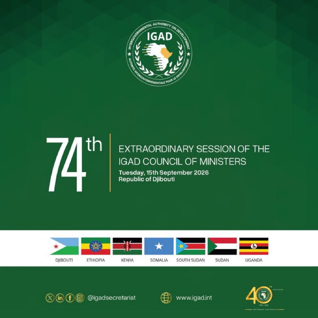 IGAD Foreign Ministers to Meet in Djibouti on Regional Peace and Security
