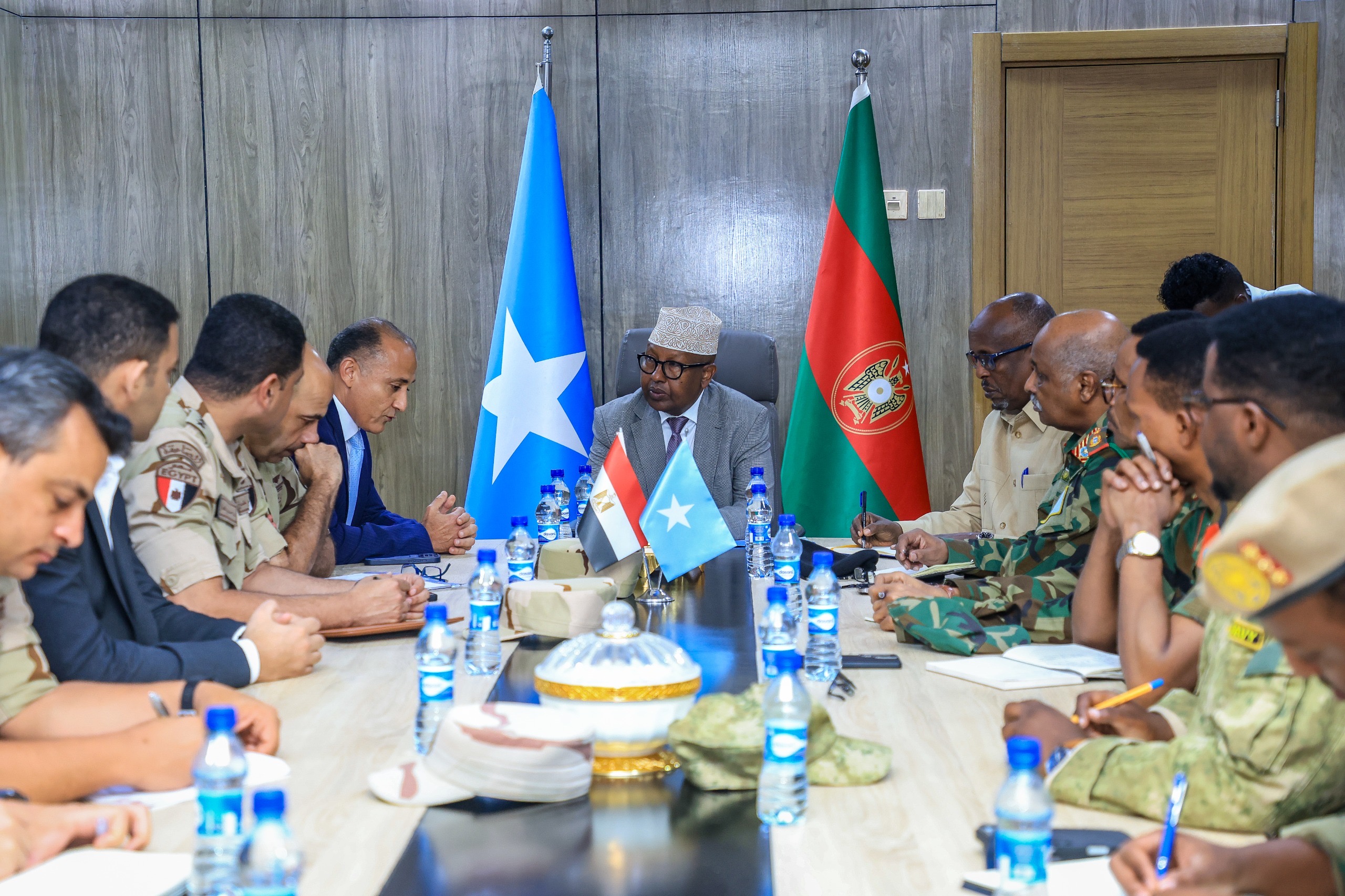 Defence Minister Fiqi Receives Egyptian Ambassador and Military Delegation