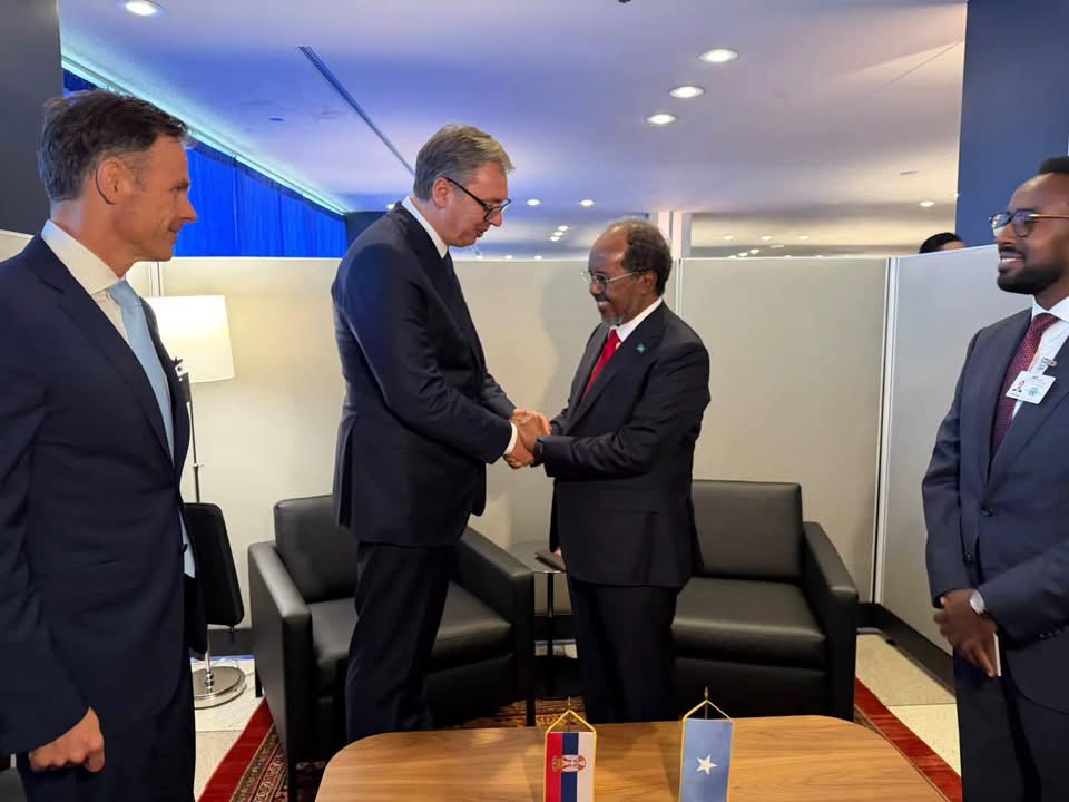 President Hassan Sheikh Meets Serbian President on the Sidelines of UNGA 81st Session