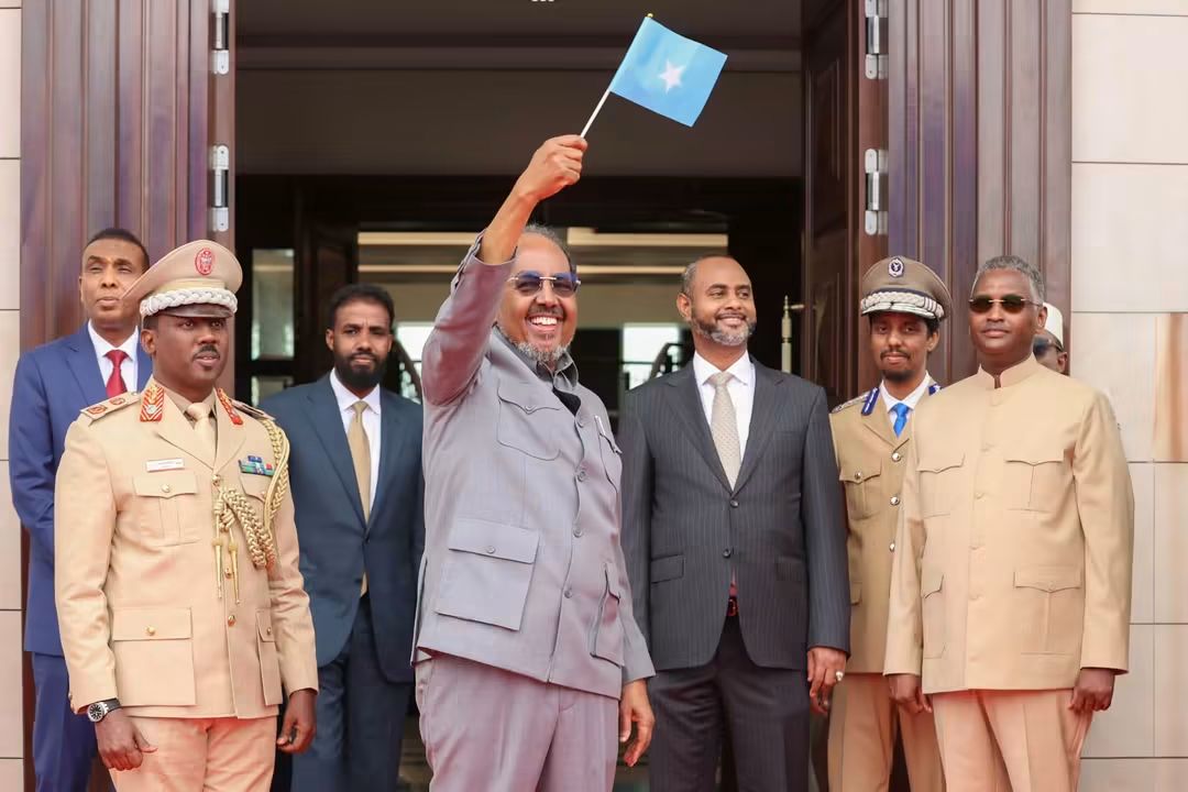 President Hassan Sheikh Attends National Ceremony Marking Somali Flag Day