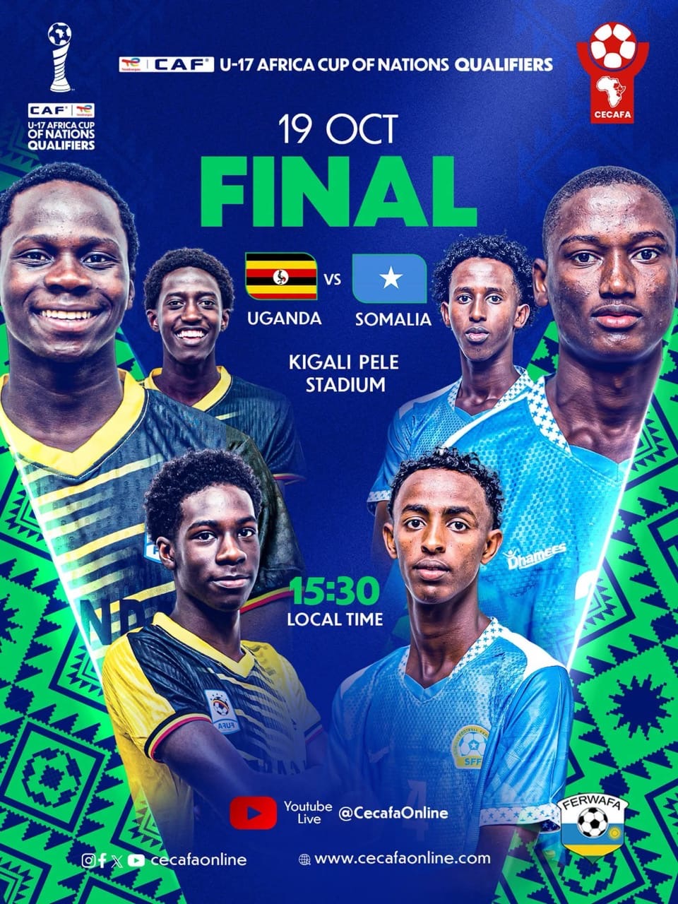 Somalia U-17 Ready to Make History in CECAFA Final Against Uganda