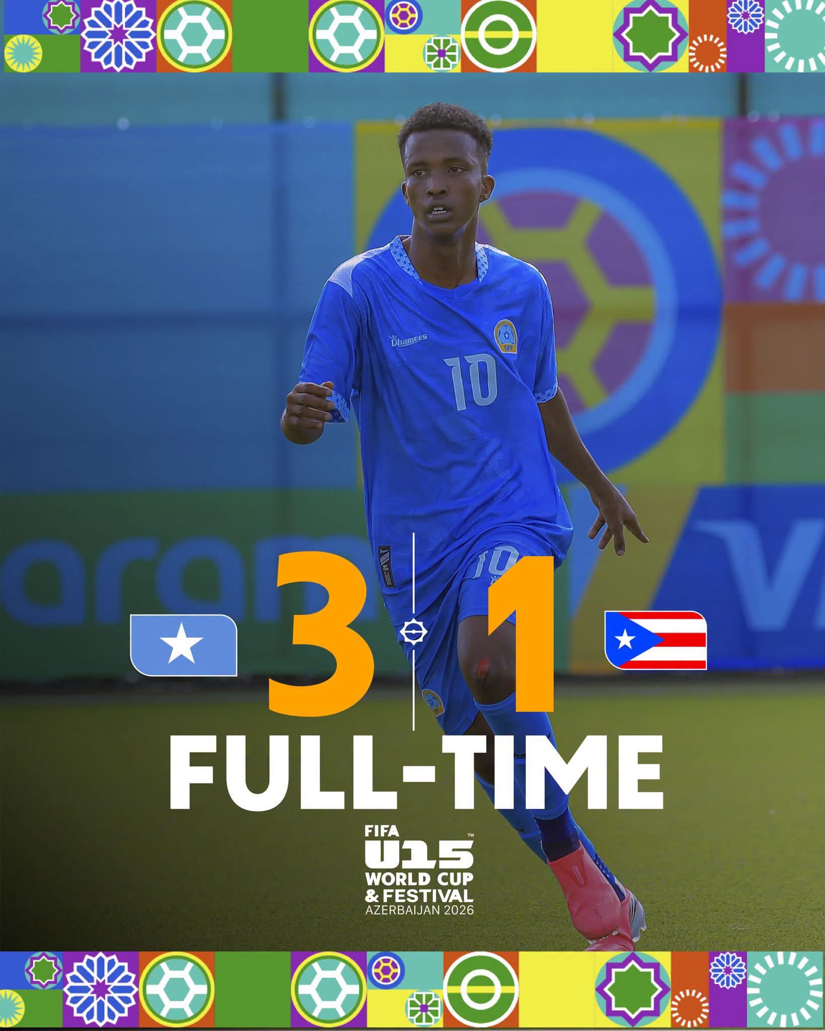 Somalia U-15 Team Opens FIFA World Cup with Victory