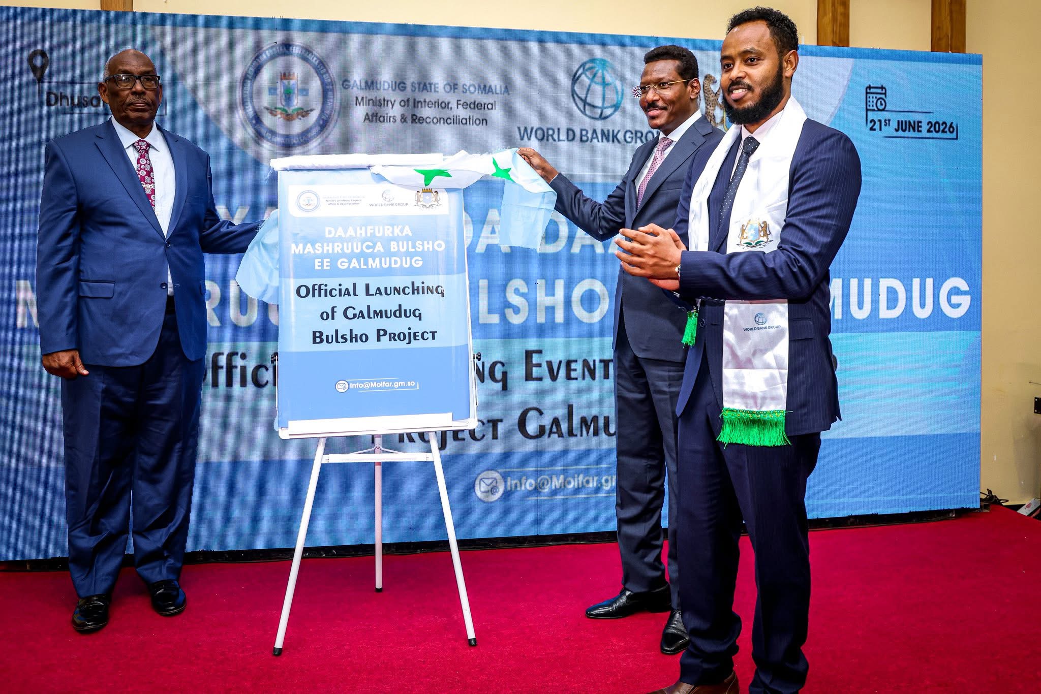 Madaxweynaha Galmudug oo daahfuray mashruuca BULSHO