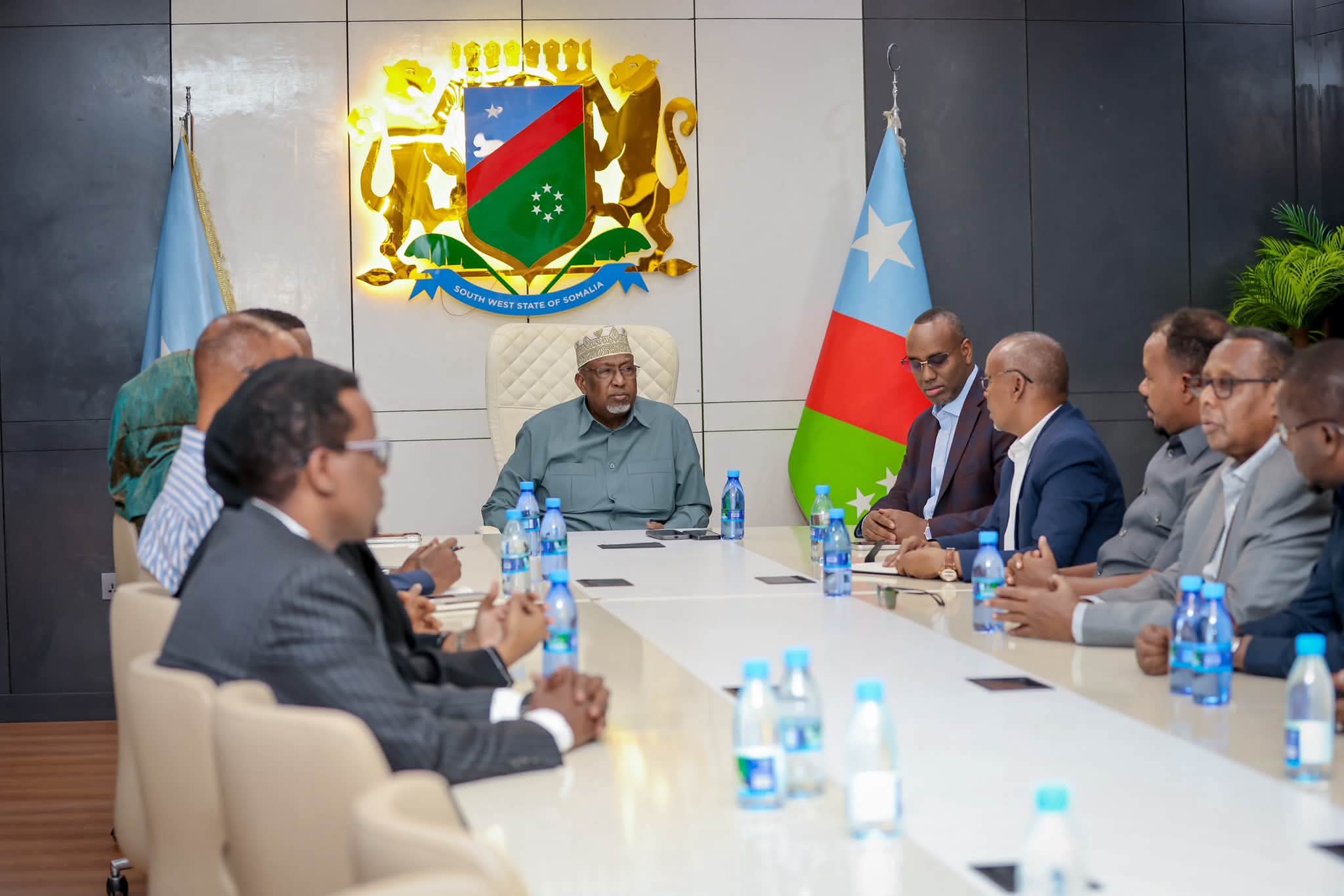 Hoggaamiyaha Koonfur Galbeed oo kulan la qaatay Guddiga Qabanqaabada Caleema-saarka