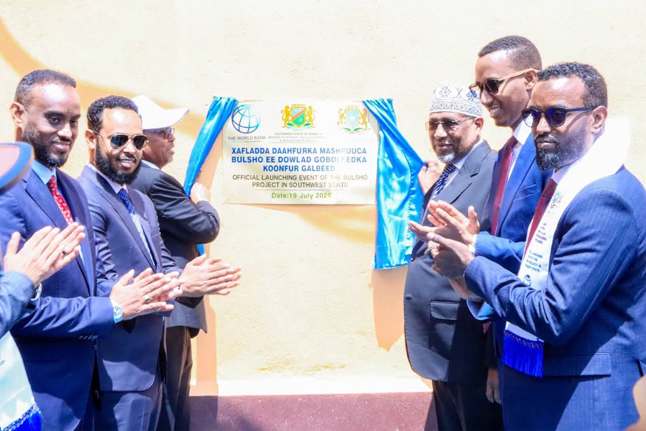 Hoggaamiyaha koonfur Galbeed oo rasmi ah u daah-furay Mashruuca Bulsho