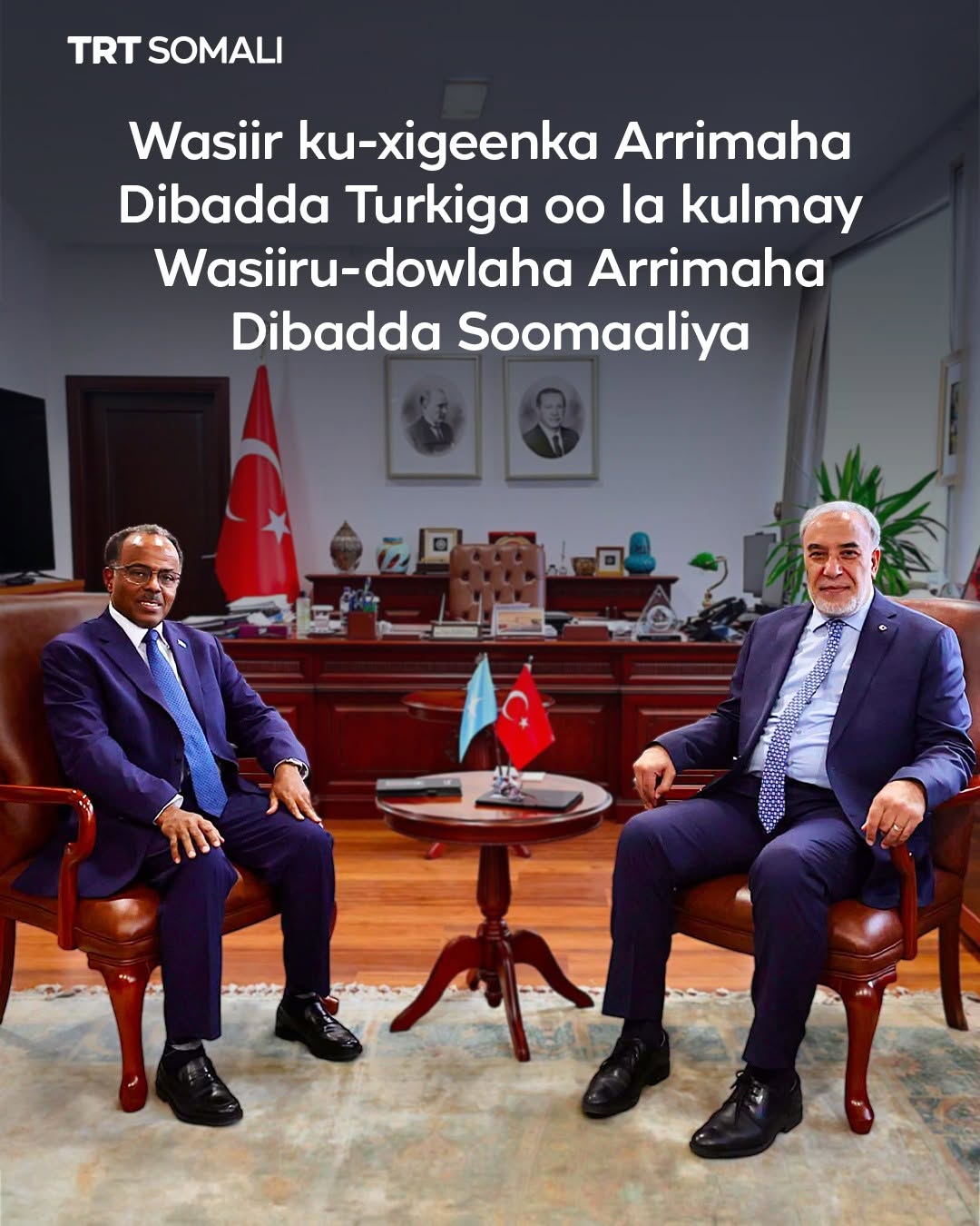 Wasiiru-dowlaha Arrimaha Dibadda Soomaaliya oo kulan la yeeshay Wasiir ku-xigeenka Arrimaha Dibadda ee Turkiga