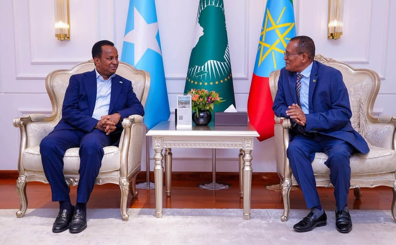 Wasiirka Arrimaha Dibadda Soomaaliya oo gaaray Addis Ababa