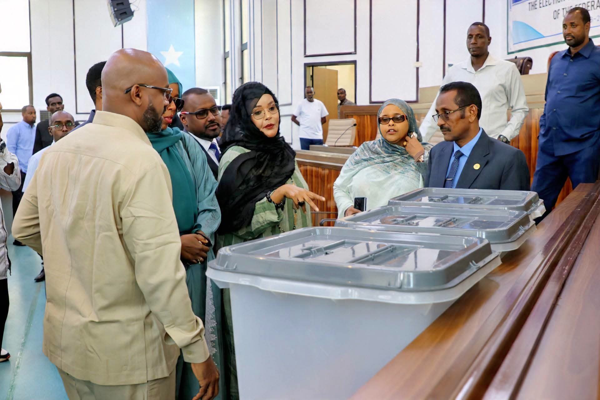 Guddoomiyaha KMG ah ee Golaha Shacabka oo kormeertay goobta loo diyaariyey doorashada Guddoomiyaha Golaha Shacabka