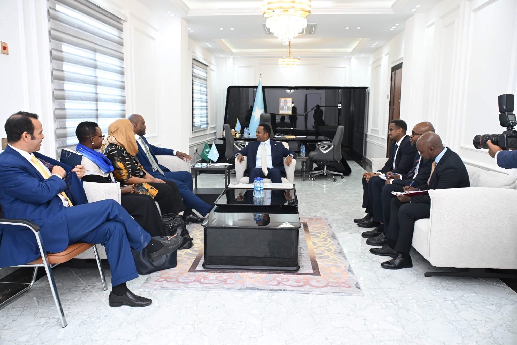 Wasiirka Arrimaha Dibadda XFS oo la kulmay Xoghayaha Guud ee Aagga Ganacsiga Xorta ah ee Afrika