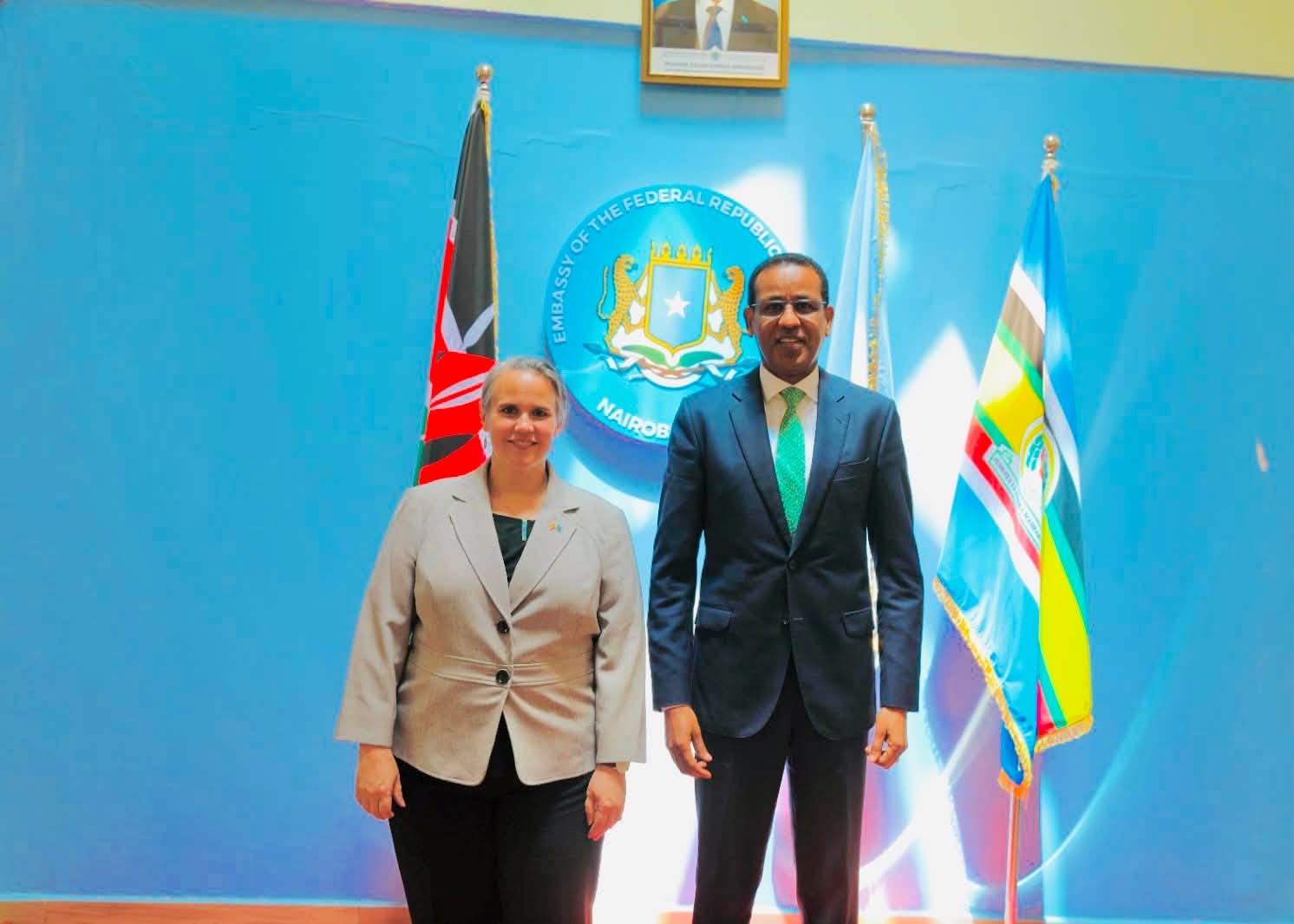 Safaaradda Soomaaliya ee Kenya oo soo dhaweysay Ku-xigeenka Danjiraha Safaaradda Mareykanka ee dalka Soomaaliya