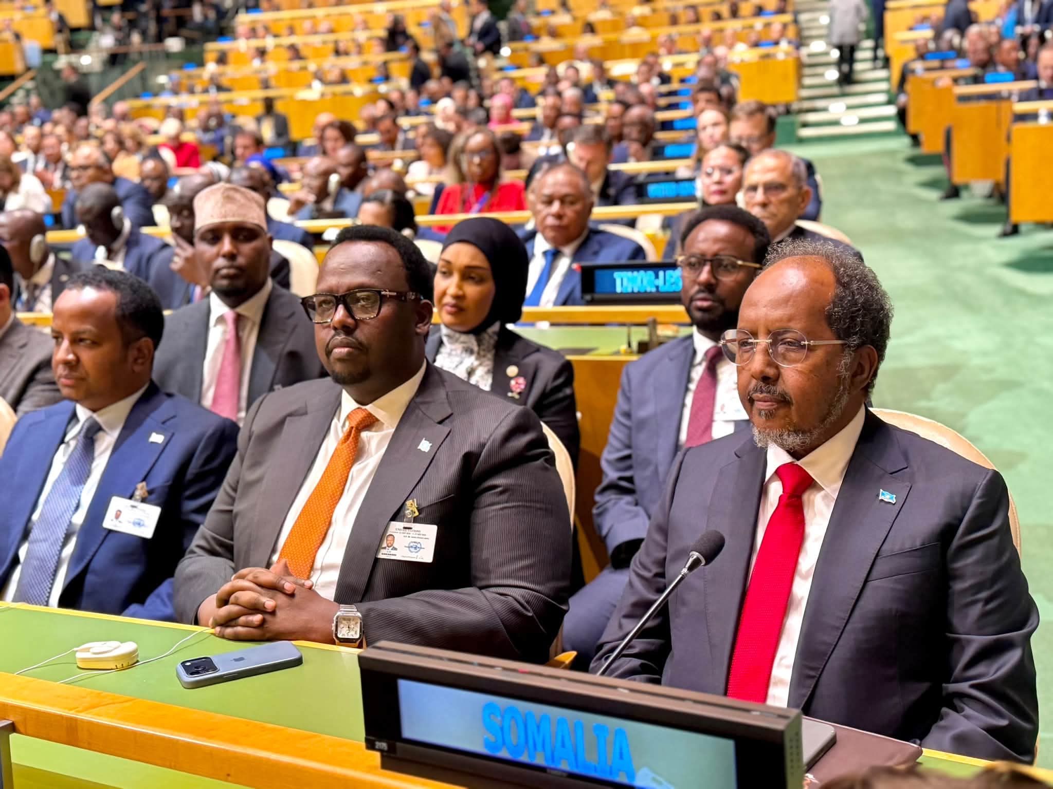 Madaxweyne Xasan Sheekh oo ka qaybgalay furitaanka shirka 81-aad ee Golaha Guud ee Qaramada Midoobay