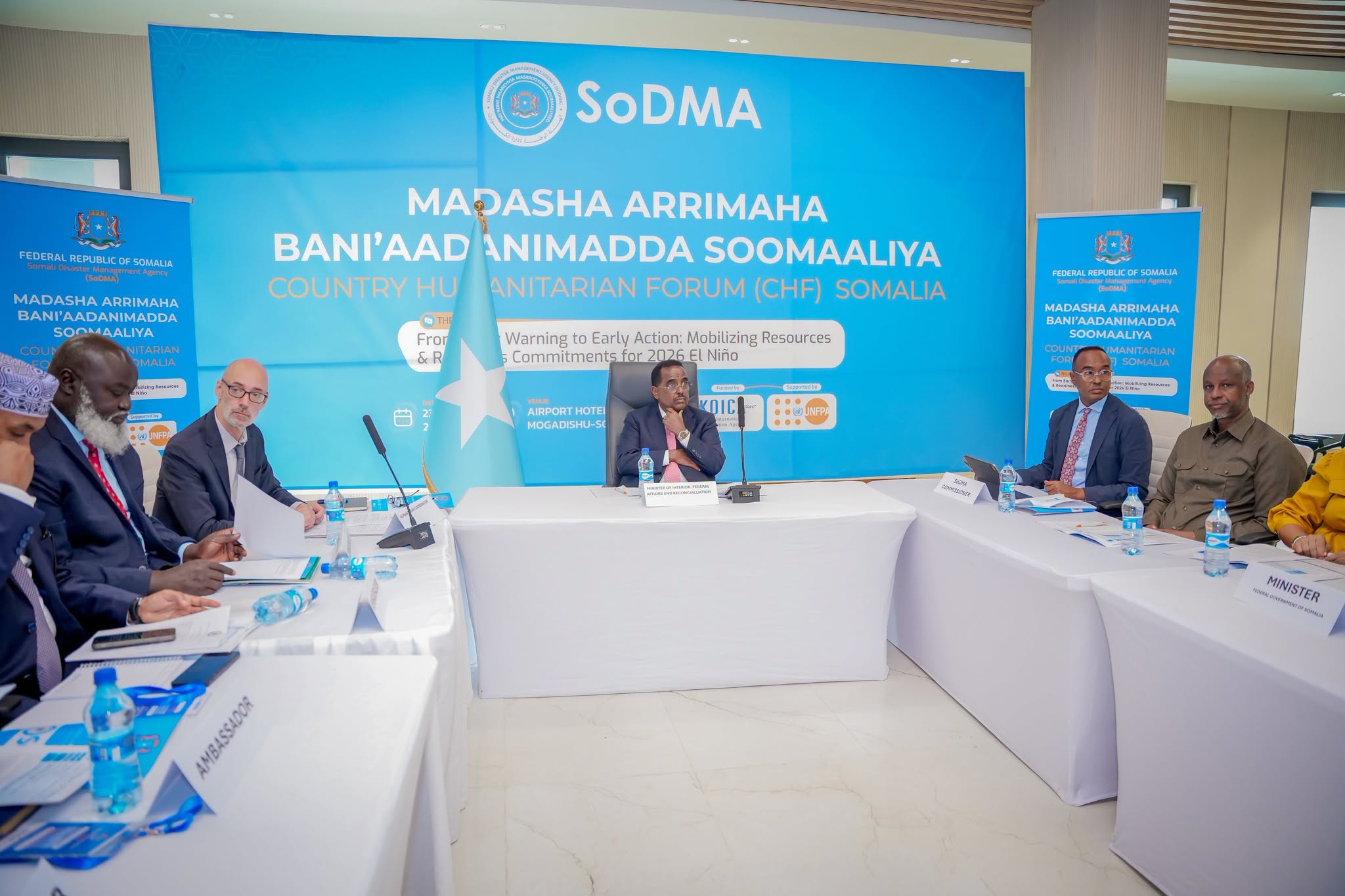 Wasiir Cali Xoosh oo muqdisho ka furay shirka madasha Arrimaha Bani’aadannimada Soomaaliya